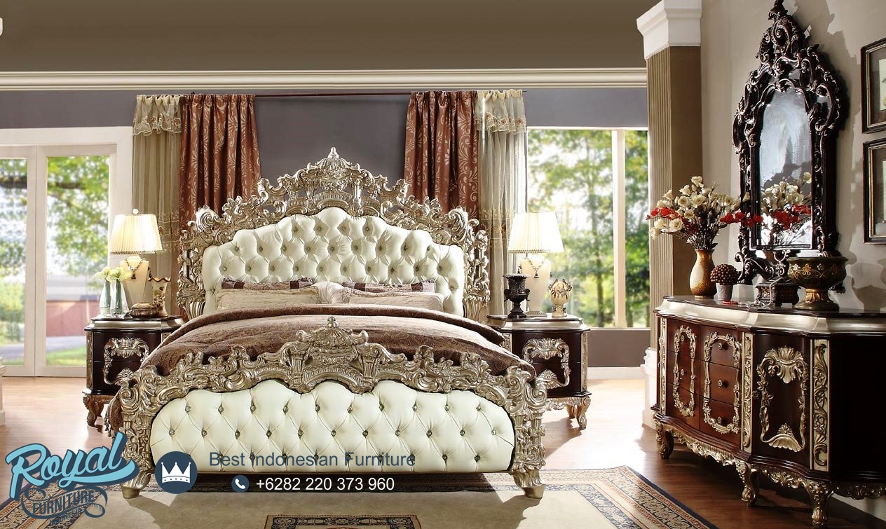 Set Kamar Tidur Mewah Ukir Klasik Terbaru Eropa Royal Furniture