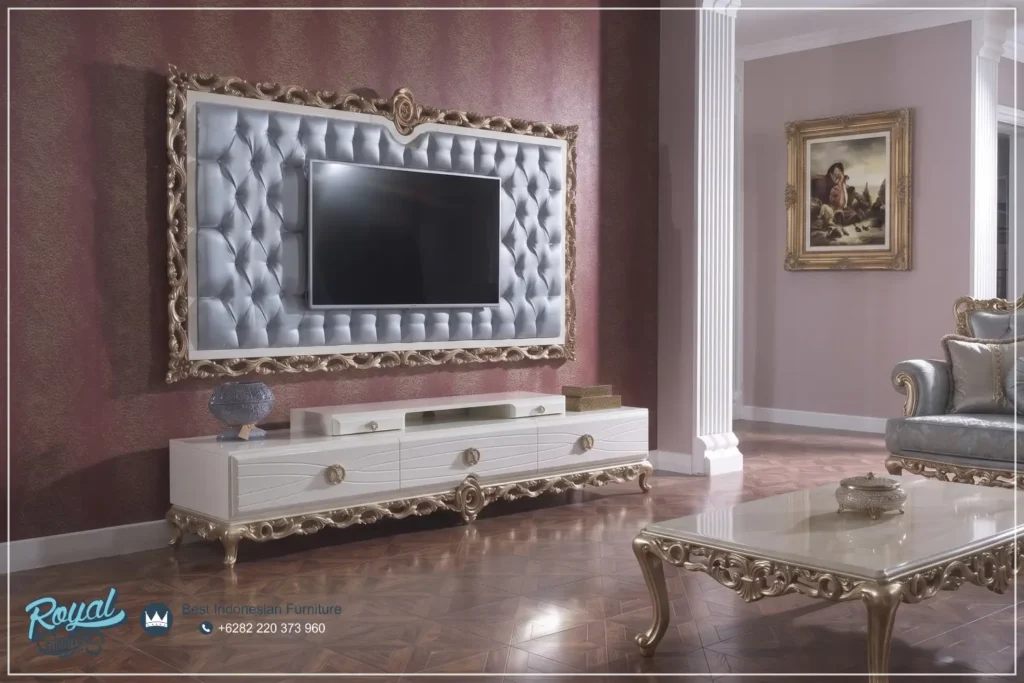 Meja Bufet TV Mewah Ukir Modern Terbaru Turki Design