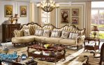 Sofa Ruang Keluarga Kayu Jati Ukir Klasik Eropa