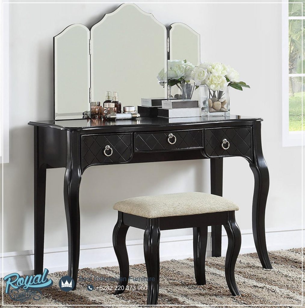 Meja Rias Set Set Meja Rias Kayu Jati Minimalis Terbaik - Royal Furniture