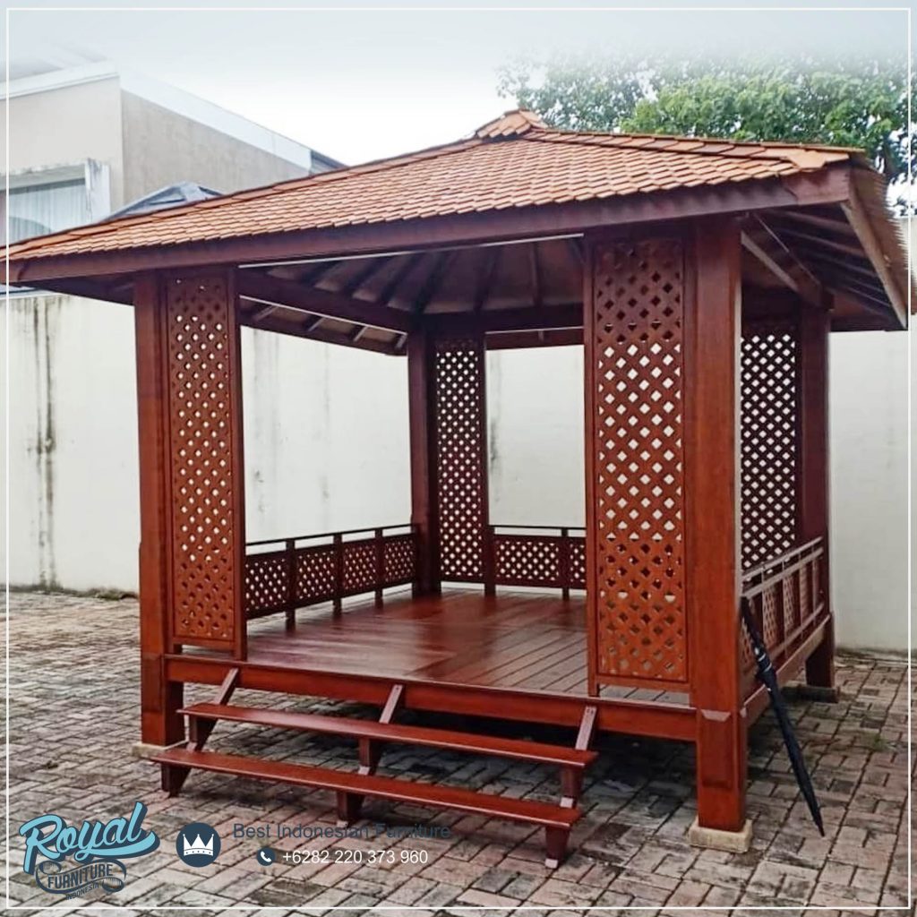 Model Rumah Gazebo Kayu Jati Mewah Natural Wooden, Harga Gazebo Kayu Jati Outdoor Ukuran 3x3 Harga Gazebo Kayu Jati Indoor Ukuran 2x2, Gambar Gazebo Kayu Jati, Gazebo Kayu Jati Mewah, Gazebo Ukuran 2x2, Harga Gazebo Kayu Jati 4x4, Harga Gazebo Taman Ukuran 3x3, Gazebo Kayu Jati Minimalis, Royal Furniture Indonesia