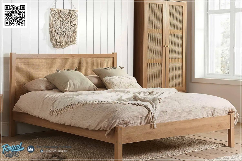 Rattan Bed Tempat Tidur Villa Bali Model Minimalis, Desain Interior Villa Bali, Desain Kamar Hotel Gaya Bali, Desain Kamar Tidur Villa Bali, Desain Tempat Tidur Villa Bali, Tempat Tidur Desain Villa Bali