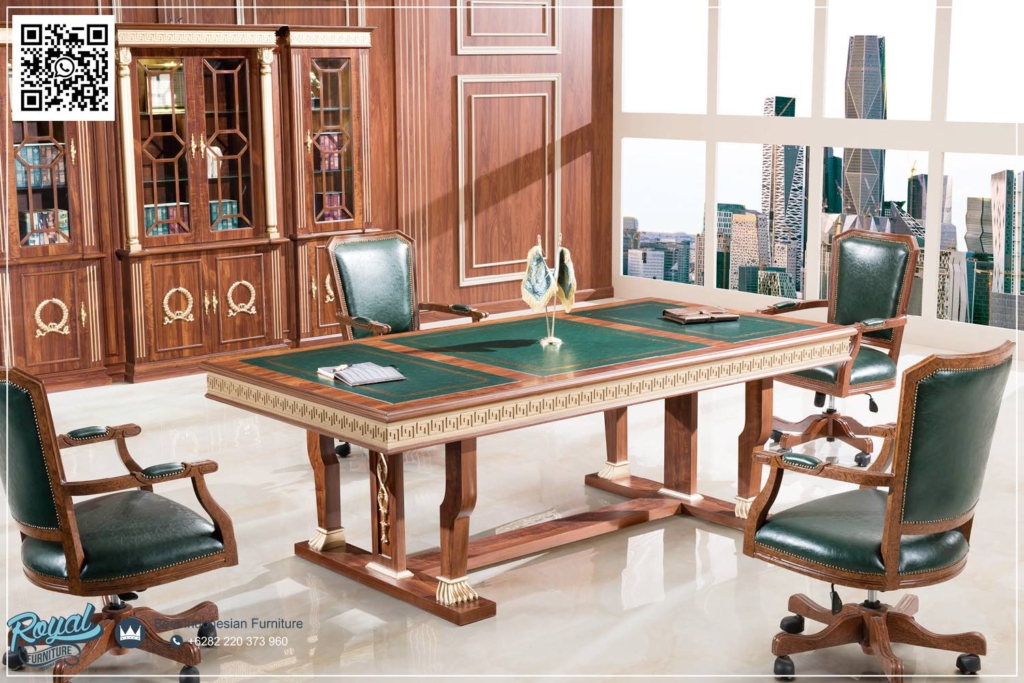 Set Meja Ruang Meeting Kantor Kayu Jati Klasik 4 Kursi Meja Meeting Kantor, Meja Meeting Kayu Jati, Meja Rapat HPL, Meja Rapat Kantor, Meja Rapat Kayu Jati, Meja Rapat Klasik, Meja Rapat Minimalis, Meja Rapat Oval, Meja Rapat Panjang, Meja Rapat Pimpinan, Meja Rapat Trembesi, Meja Rapat Ukir Jepara, Meja Ruang Meeting Kantor Kayu Jati Klasik 4 Kursi