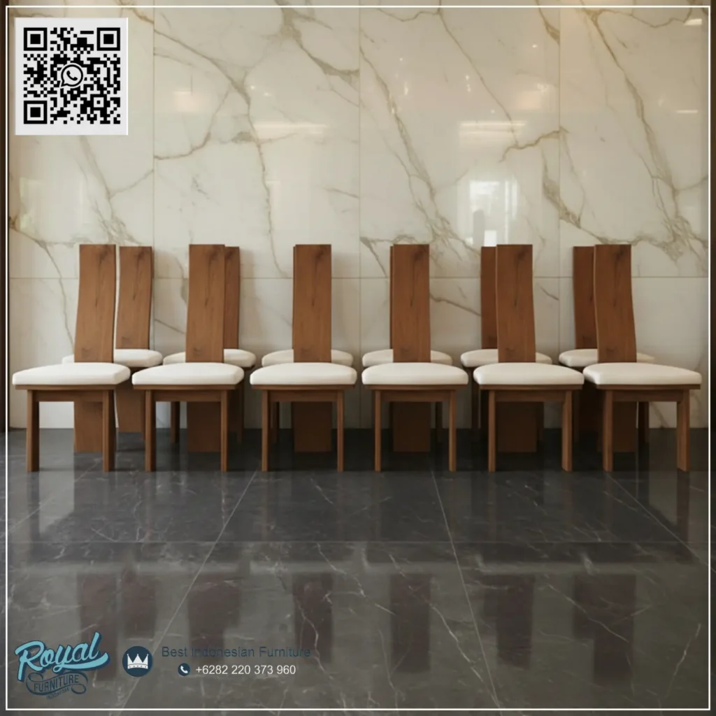 Kursi Makan Unik Solid Wood Suar Jepara