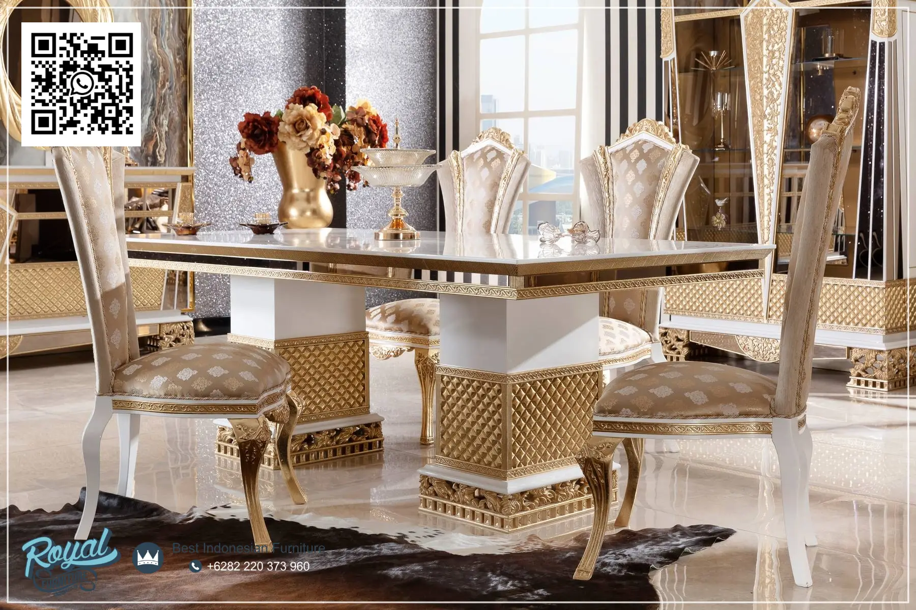 Meja Makan Minimalis Mewah untuk Rumah Modern Defne