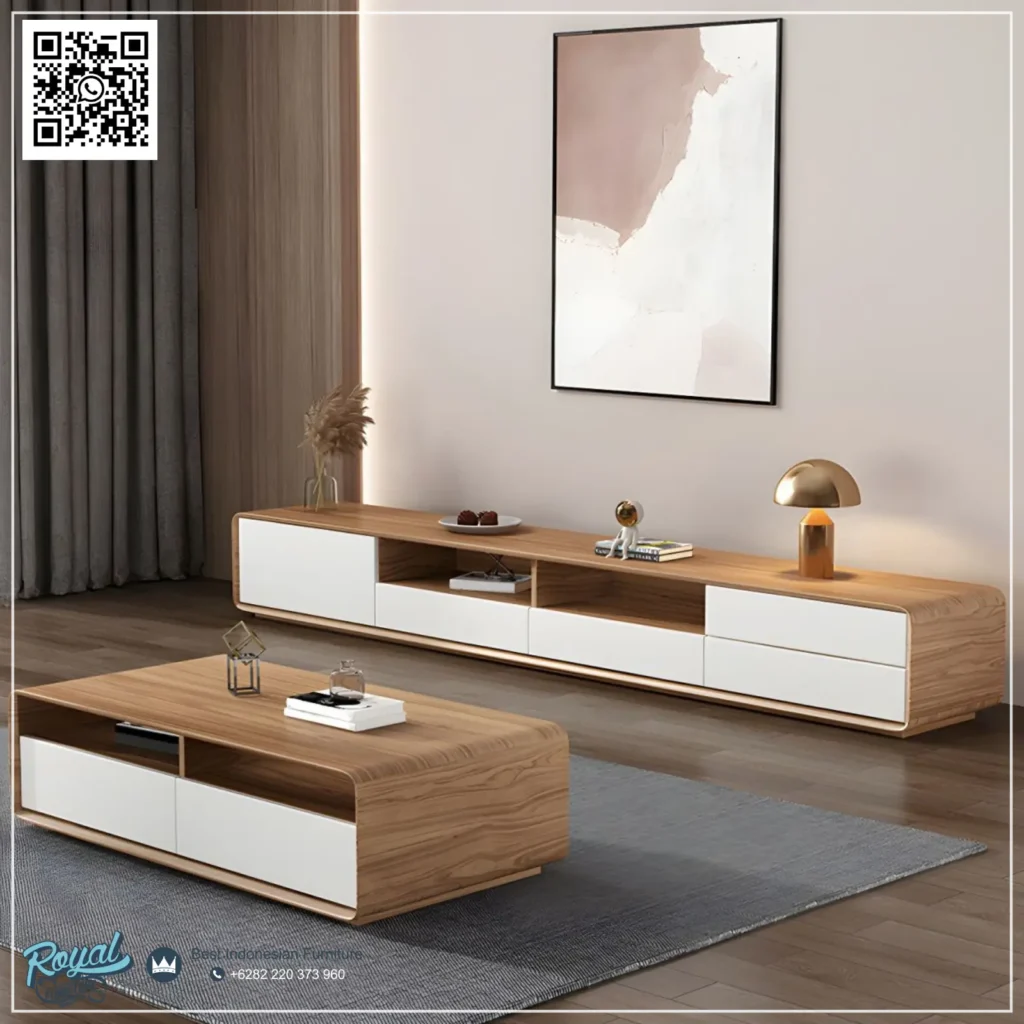Bufet TV Minimalis Media Console Scandinavian
