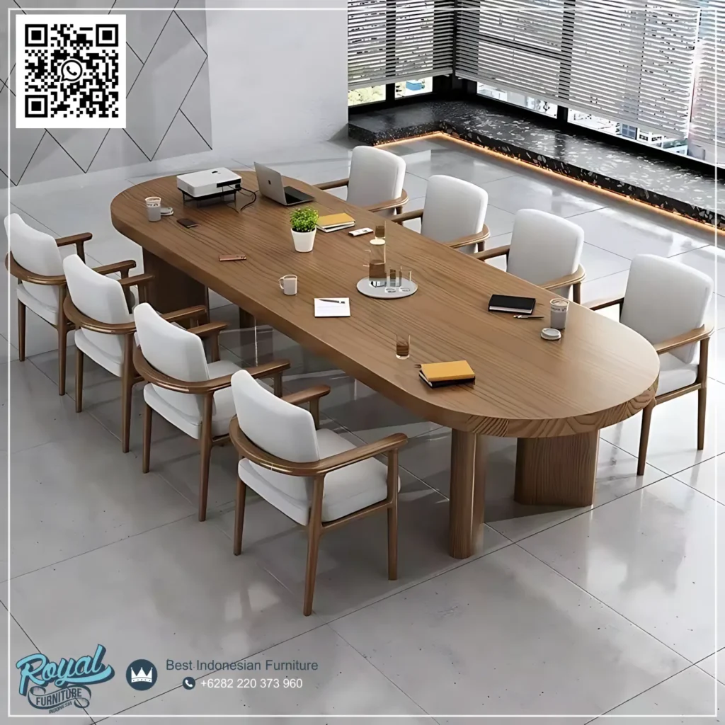Harga Meja Meeting Kantor 8 Orang Minimalis Jepara
