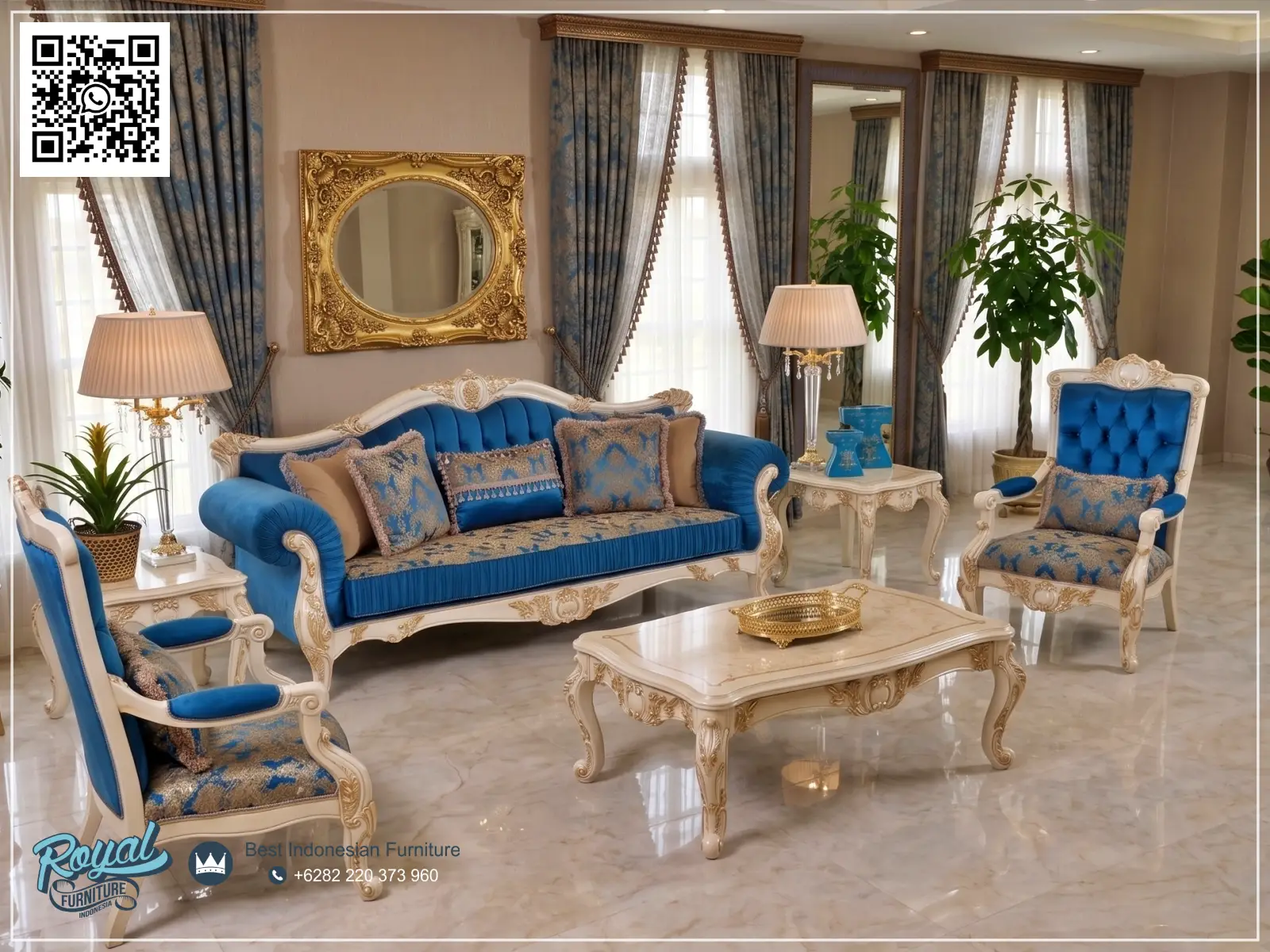 Set Sofa Tamu Mewah Classic Bogor