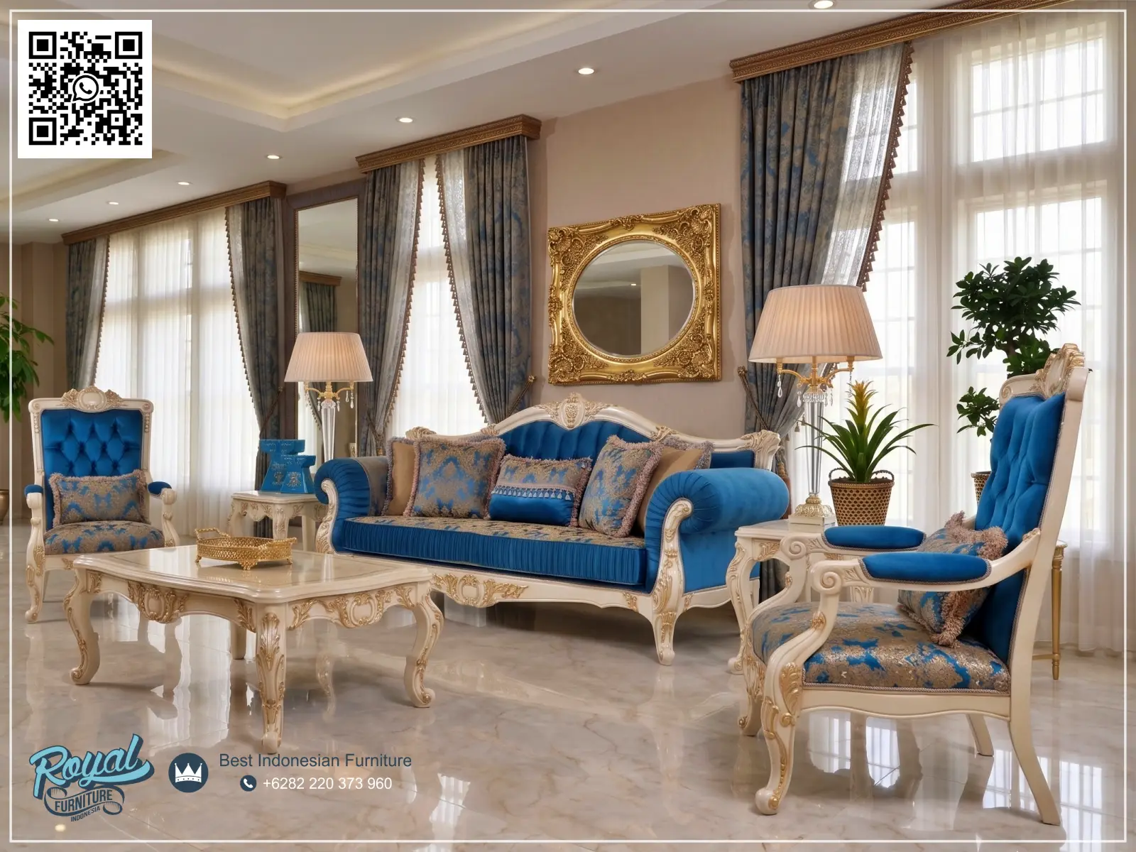 Set Sofa Tamu Mewah Classic Jakarta