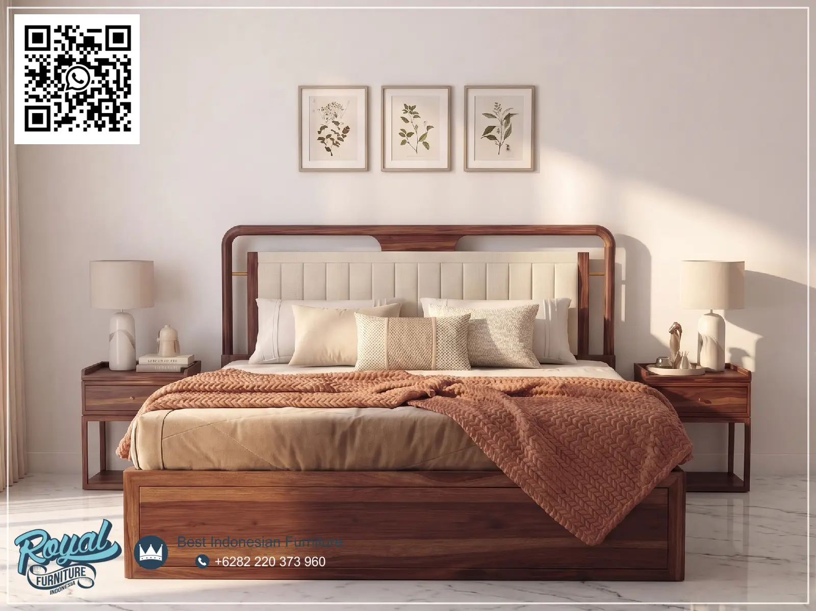 Tempat Tidur Mewah Jati Solid Model Terbaru Jepara