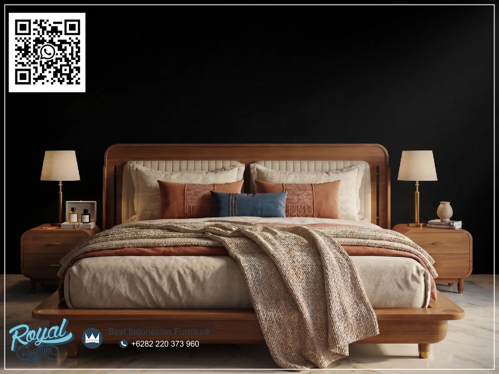 Tempat Tidur Mewah Minimalis Modern Jepara