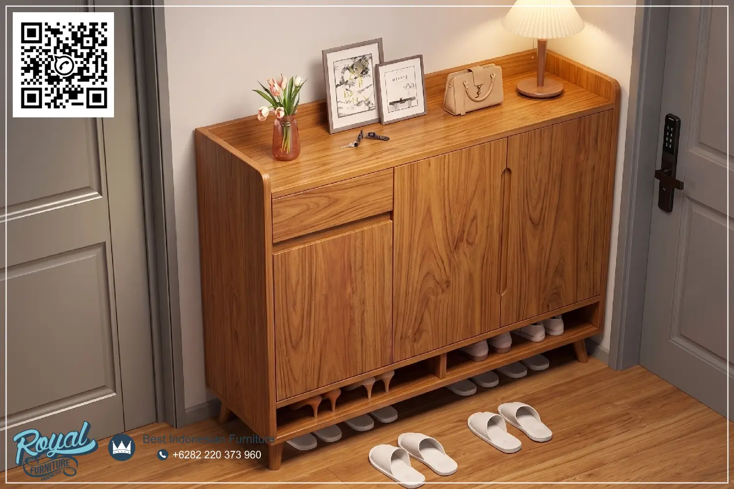 Harga Lemari Rak Sepatu Tertutup Model Aesthetic