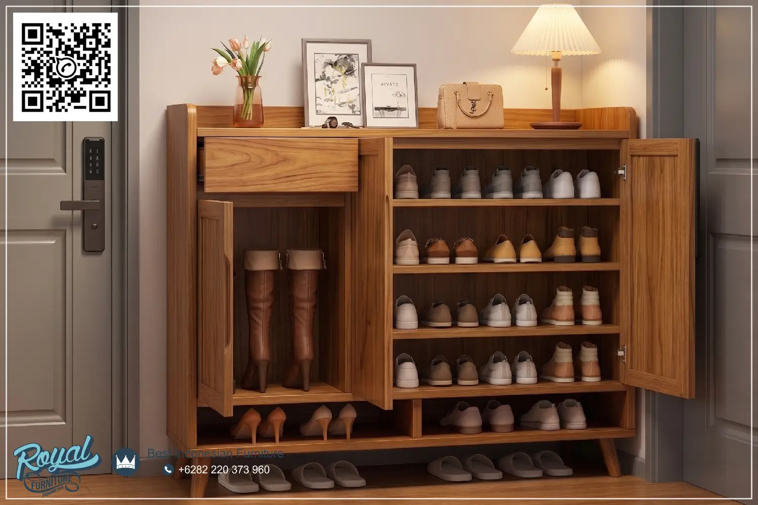 Ide Cerdas Lemari Rak Sepatu Tertutup Model Aesthetic