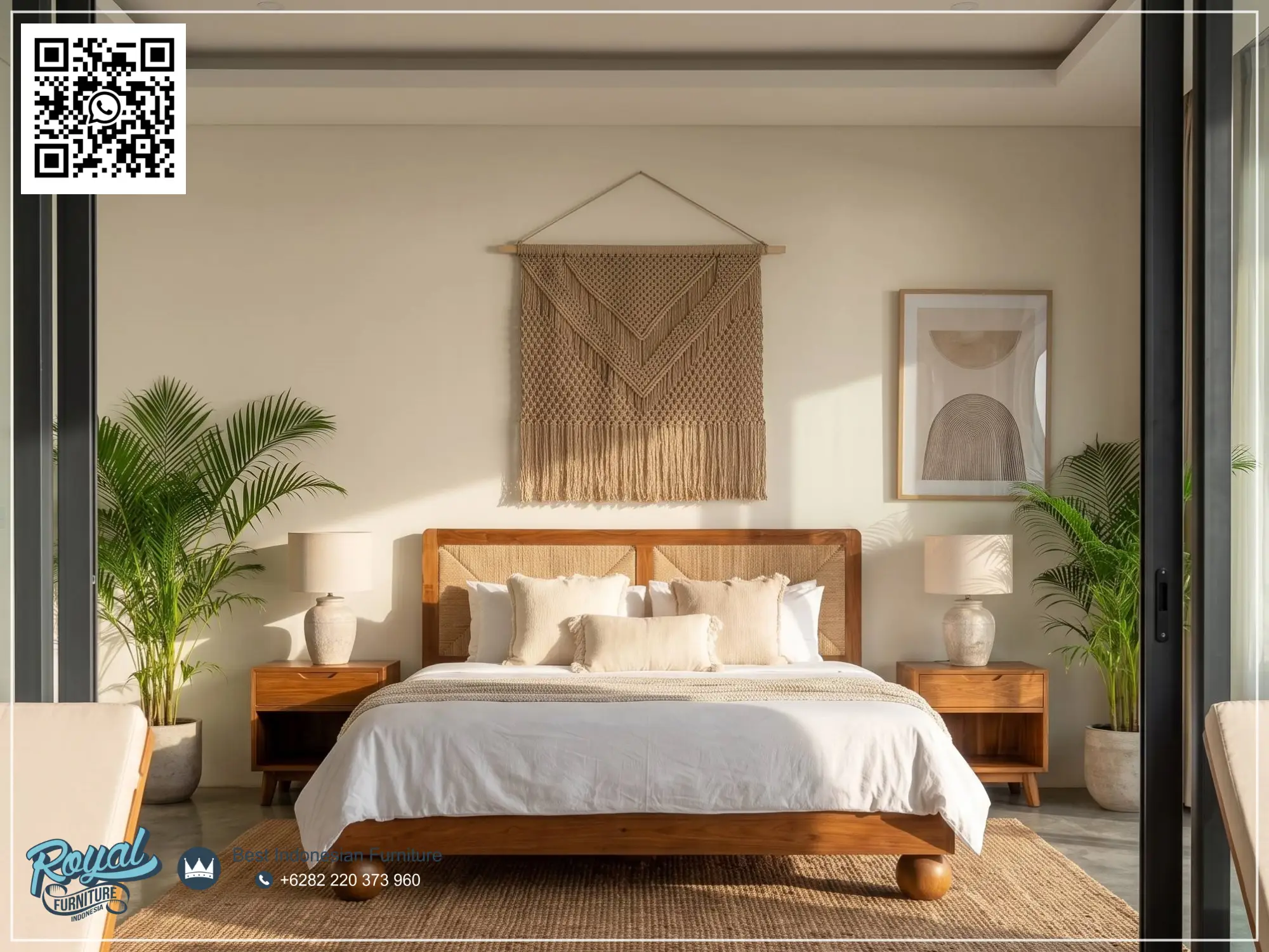 Tempat Tidur Villa Bali Natural