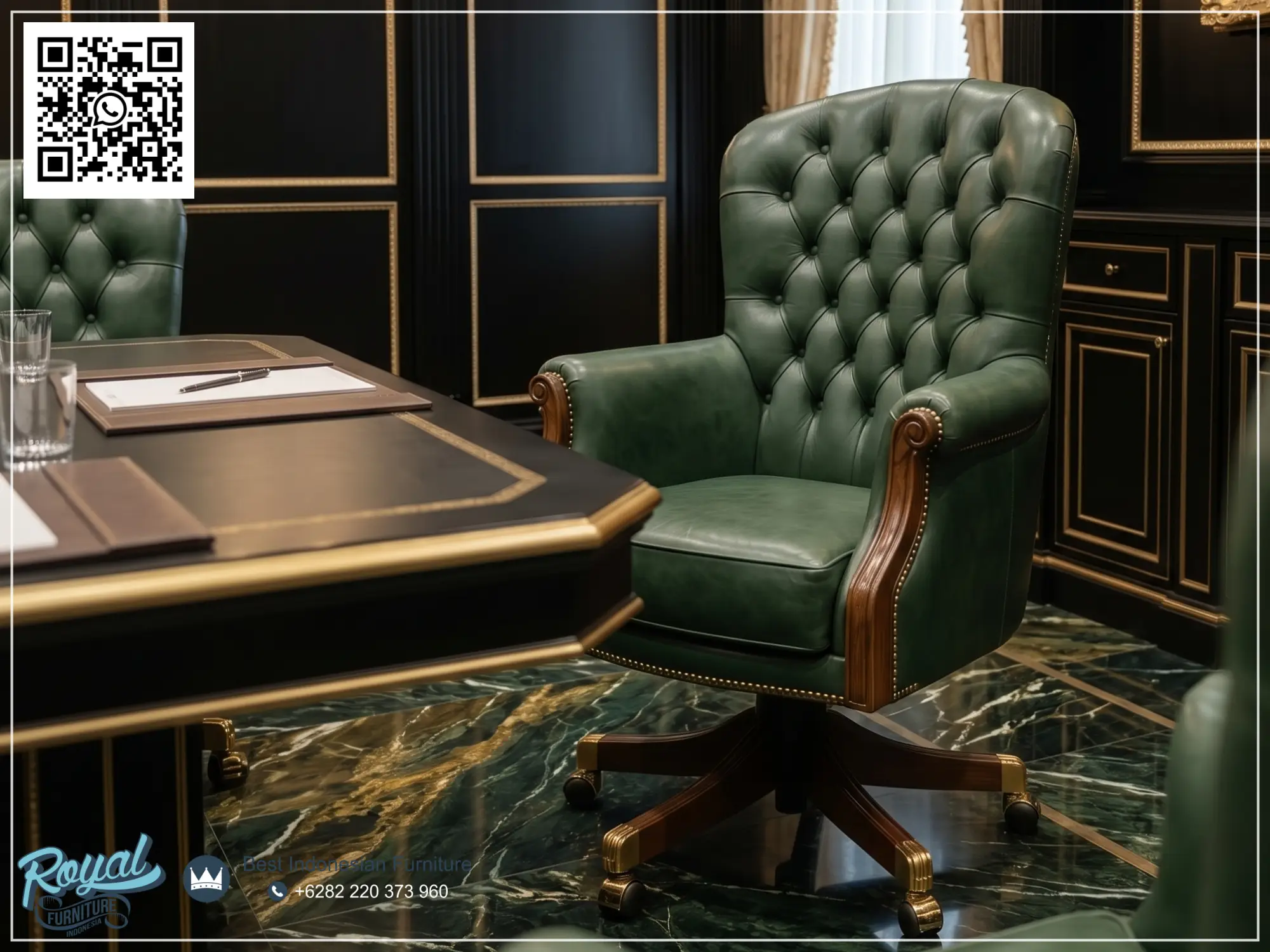 , Meja Kantor Kayu, Meja Kantor Minimalis, Meja Kantor Informa, Harga Meja Kantor, Meja Kantor Panjang, Meja Kantor Minimalis Modern, Meja Direktur Royal Kursi Kantor Kulit Asli Untuk Direktur dari Jati Ukiran Jepara Gaya Klassiches
