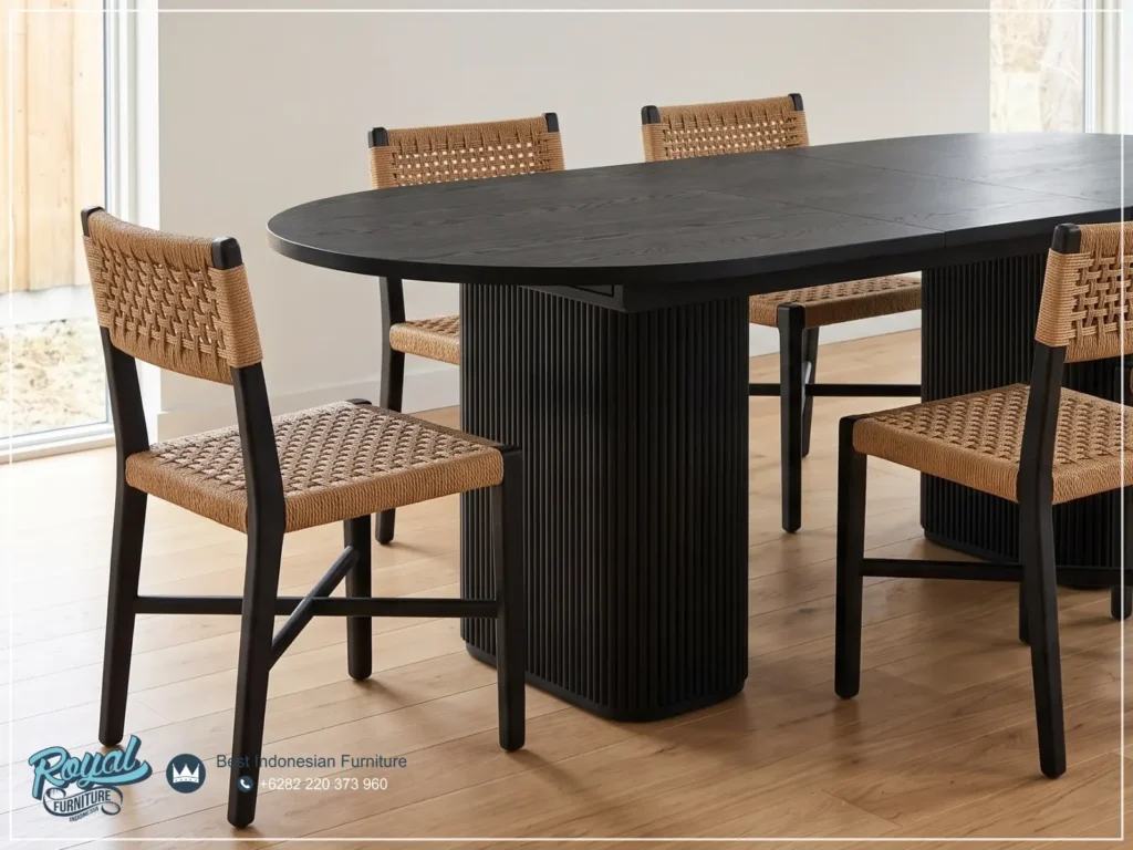 Dining Chair Meja Makan Solid Teak Chair Handwoven Paper Loom Dining Chair Meja Makan Solid Teak Chair Handwoven Paper Loom